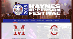 Desktop Screenshot of haynesappersonfestival.org