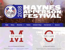 Tablet Screenshot of haynesappersonfestival.org